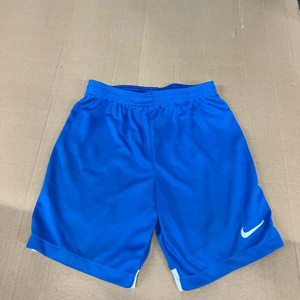 Nike Royal Blue Dri-Fit US Classic II Knit Cotton Shorts Size Medium